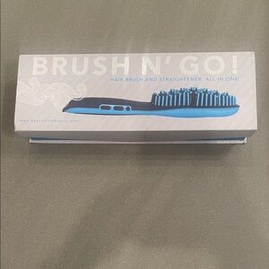 Brush N' Go Hair Brush and Straightener New In Box